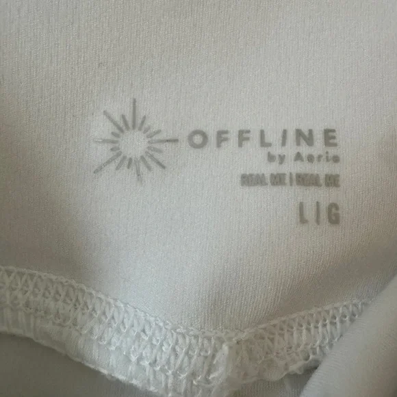 Offline by Aerie White Crossover Skirted Active Skort Size L EUC - Picture 13 of 13